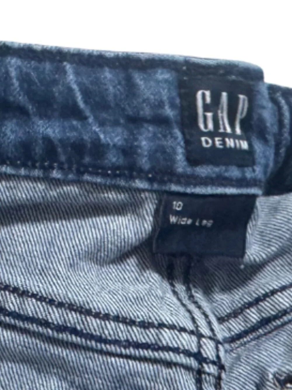 GAP Girls Size 10 Wide Leg Distressed Jeans